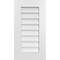 Ekena Millwork Vertical Surface Mount PVC Gable Vent: Non-Functional, w/ 3-1/2"W x 1"P Standard Frame, 16"W x 30"H GVPVE16X3001SN - alternate 1